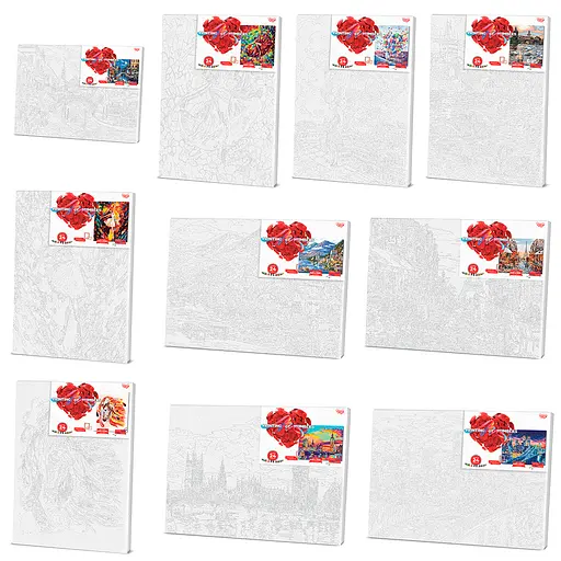 Картина по номерам 40х50 KpNe-01 Danko Toys PAINTING BY NUMBERS Вид 5 - фото 3