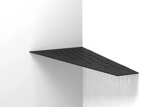 Кутова полиця для ванни Rea SF05 30 black matt REA-06014, Чорний матовий - фото 3