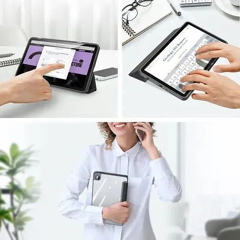 Чохол TPUCristal SlimTPU Spen holder Samsung Galaxy Tab A9 8.7 X110 X115 Темно-зелений - фото 7