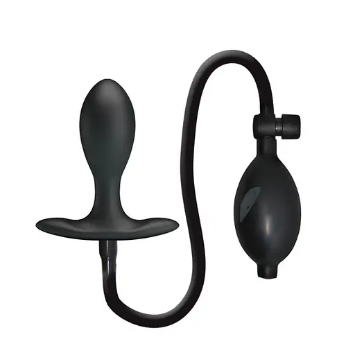 Анальна пробка Pretty Love Inflatable Anal Plug 9.1 см (чорний)