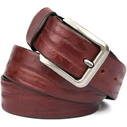 Кожаный ремень LIMARY коричневый 4х120 см acs0032082 - фото 1