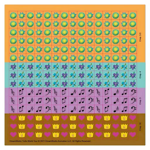 Лабиринты с наклейками "Безумные танцы" Тролли 1249012, 450 наклеек - фото 2