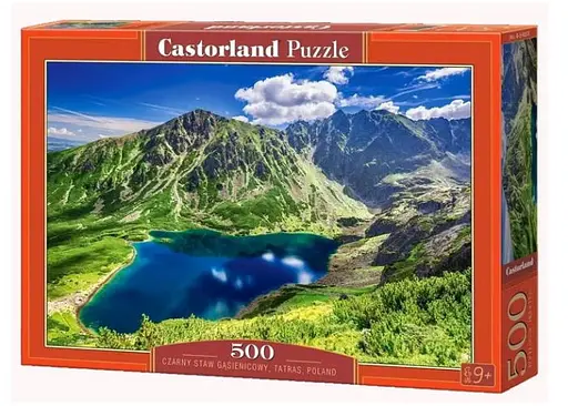 Пазл Castorland puzzle Чорний Став Гонсєніцови (озеро) у Татрах, Польща, 500 ел. (B-54053)