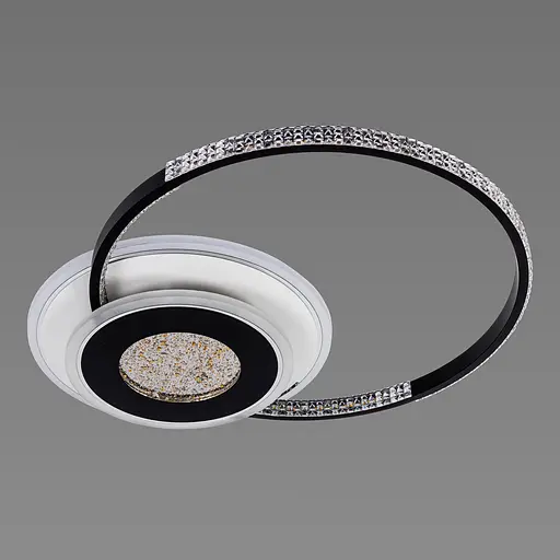 Люстра светодиодная акриловая Sirius C7067/500 WH+BK (RGB) 80W+8W - фото 2