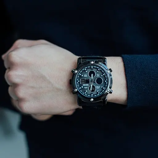 Наручний годинник чоловічий Skmei Molot Limited AllBlack Чорний (2191) - фото 7