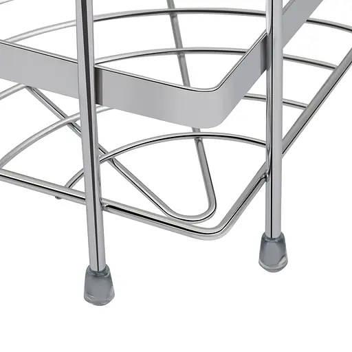 Полиця для ванної кімнати кутова Kroner KRM Rizze - ACC329-3 CV022914, Хром - фото 3