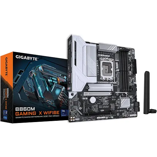 Материнська плата Gigabyte B860M Gaming X WIFI6E s1851 B860 4xDDR5 M.2 Wi-Fi BT HDMI DP Type-C mATX - фото 4