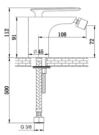Смеситель для биде Kohlman Experience gold QB130EGD Золотой - фото 2