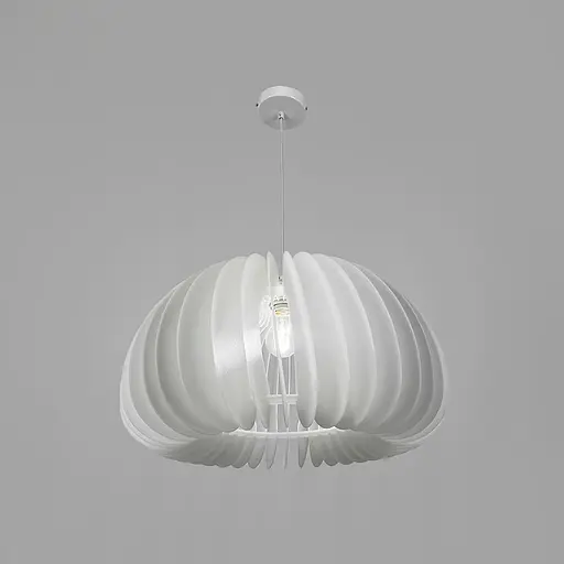 Люстра с белым акриловым абажуром 52х30 см Line F Арт. SG41-520 - фото 1