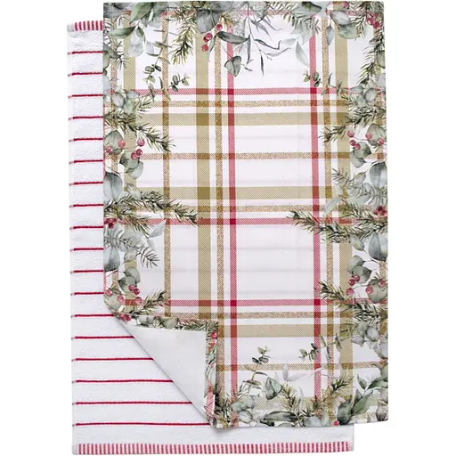 Набір рушників Lotus Home Holiday Greenery 40х60 см 2 шт. (svt-2000022348256) - фото 2