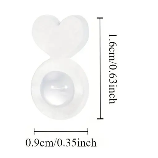 Заглушки для підтримки важких і великих сережок-пусет, силіконові, невидимі, 6 шт у наборі - фото 2