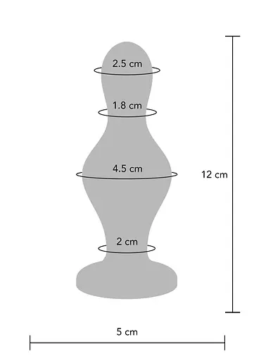 Анальна пробка TOYJOY The Batter Buttplug 12 см (синій) - фото 11