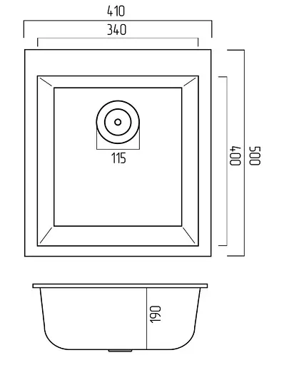 Кухонная мойка Platinum 4150 SOKIL (SP000039260) - фото 5