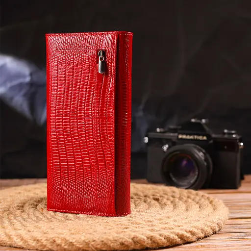 Женский кожаный кошелек Canpellini 19.19.6х2 см acs0025118 - фото 7