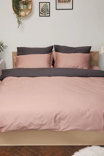 Комплект постільної білизни Moon&Star King Size 220x240 см наволочки 4х70х70 см Violet Satin Premium - фото 1