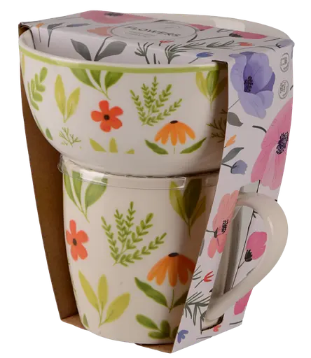 Набір для сніданку Limited Edition Flowers Green, 2 предмети - фото 4