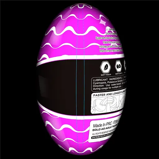 Мастурбатор яйцо Lovetoy Giant Egg Grind Ripples Edition прозрачный - фото 15