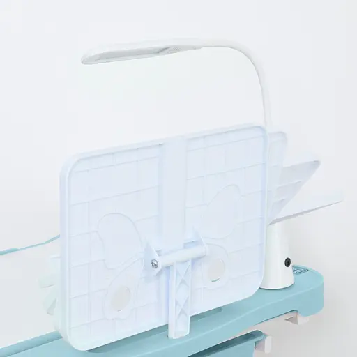 Парта M 5068-12 підставка для книги, лампа, світло-блакитний - фото 3