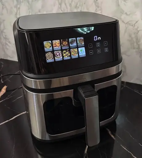 Аерофритюрниця безмасляна Crownberg CB-5555 8.5л з сенсорним керуванням 2000Вт Чорний/Сірий - фото 3
