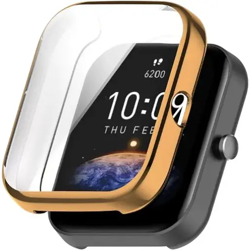 Чехол-накладка DK Silicone Face Case для Xiaomi Amazfit Bip 3 / 3 Pro (rose gold)