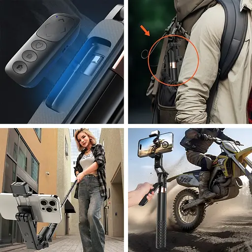 Штатив-трипод Adyss A101 с пультом 1.8 m черный - фото 8