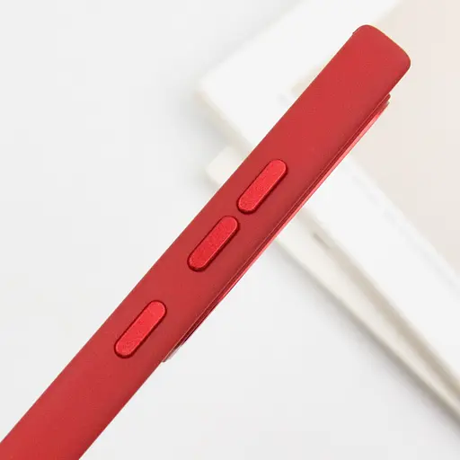 TPU чехол Epik Bonbon Metal Style with MagSafe для Samsung Galaxy S24 Ultra Красный / Red - фото 4