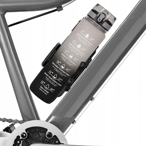 Пляшка для води 4FIZJO спортивна 1000 мл 4FJ0632 Grey/Black (P-5905973400756) - фото 2