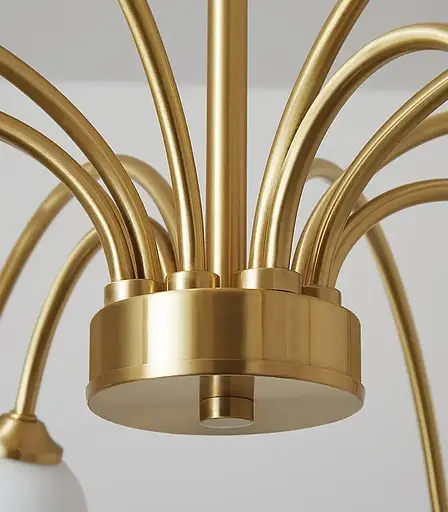 Светодиодная люстра Венера 5041 (Золотая) на 9 плафонов - фото 4