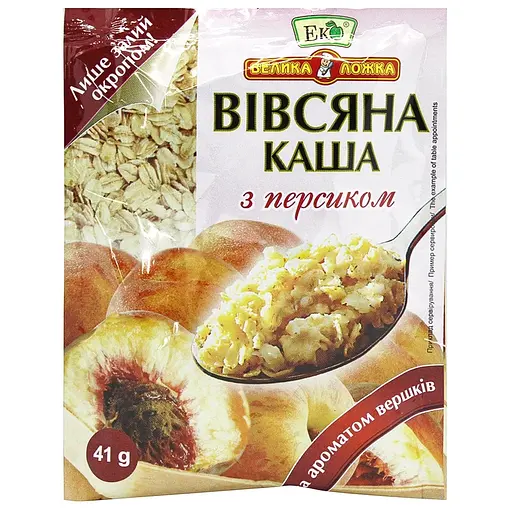 Каша овсяная Эко со сливками и персиком 41 г