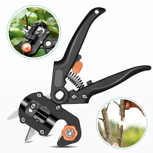 Садовые ножницы Titan Professional Grafting Tool для прививки деревьев в кейсе - фото 6