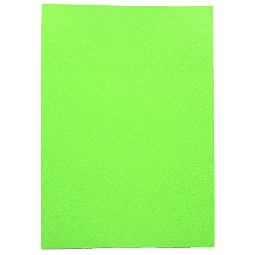 Фоаміран EVA Fluorescent Glitter HQ, 1.7 мм, Салатовий, з клеєм, А4, 10 аркушів в упаковці