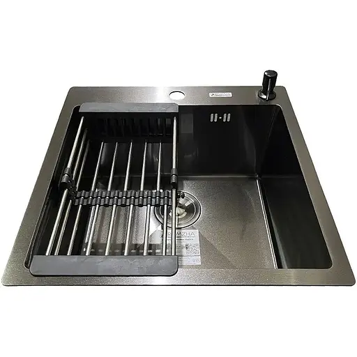 Кухонна мийка Romzha Arta U-450S BL - фото 5