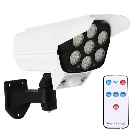 Вуличний ліхтар настінний Yiwu 77 COB LED з датчиком руху та сонячною панеллю автономна лампа для саду городу HP-L-4 - фото 3