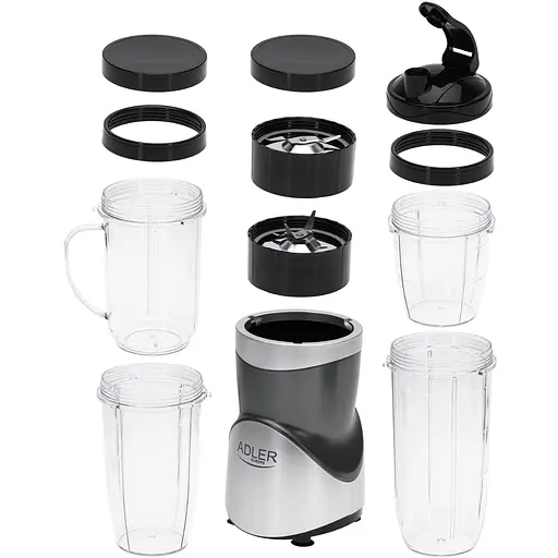 Фітнес-блендер Adler AD 4084 500Вт/ Pulse/ скляні пляшки 1x700мл,2x500мл,1x300мл/ - фото 2