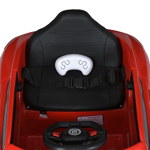 Електромобіль дитячий Bambi Racer з екошкіряним сидінням пультом 2.4G та амортизаторами червоний - фото 7
