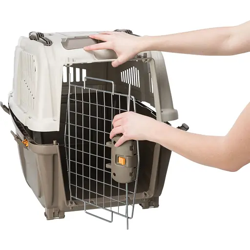 Контейнер-переноска Trixie для собак Skudo 5 весом до 35 кг пластик размер M 59x65x79 см коричневая - фото 2