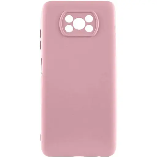 Чехол Silicone Cover Lakshmi Full Camera (AAA) для Xiaomi Poco X3 NFC / Poco X3 Pro Розовый / Pink Sand