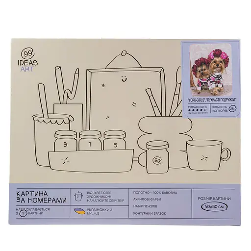 Набор для росписи "Пушистые подружки" 40*50 см, IDEA2-GX45144, ТМ "99IDEAS" - фото 4