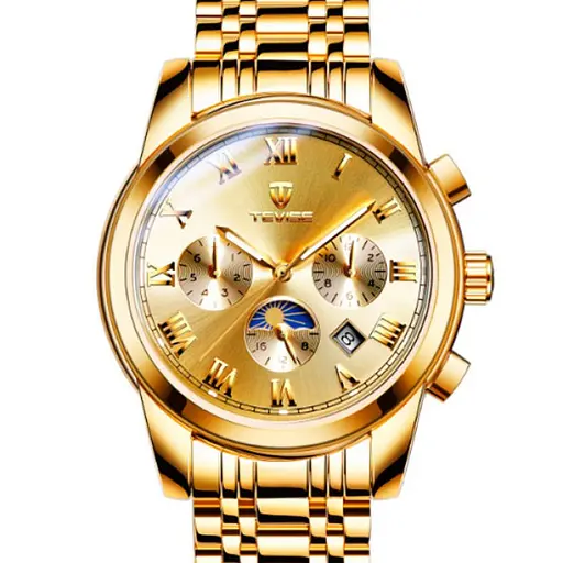 Мужские часы Tevise Royal Gold
