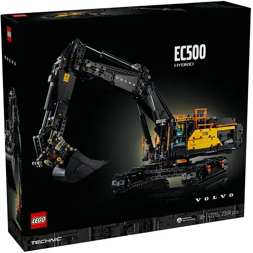 Конструктор LEGO Technic Екскаватор Volvo EC500 Hybrid 2359 деталі (42215)
