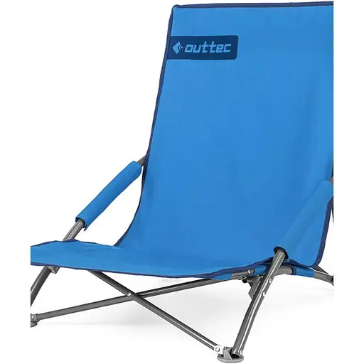Раскладное кресло-лежак Outtec с чехлом синий - фото 2
