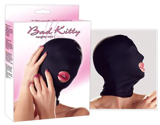 Маска Bad Kitty Naughty Toys Hood Mouth OS чорний - фото 6