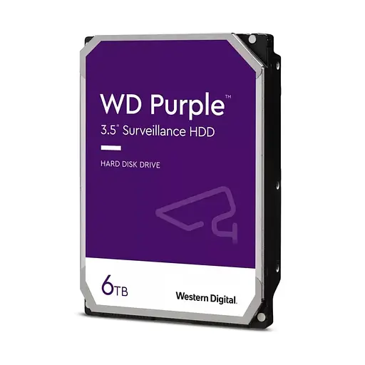 Жесткий диск 3.5" 6TB 256MB Western Digital Purple WD64PURZ (090-00195)