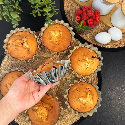 Формочки для выпечки корзинок кексов и тарталеток Ø верх 12.5, низ 7, высота 4.5 см (набор из 10 штук), Master Class 84596 - фото 2