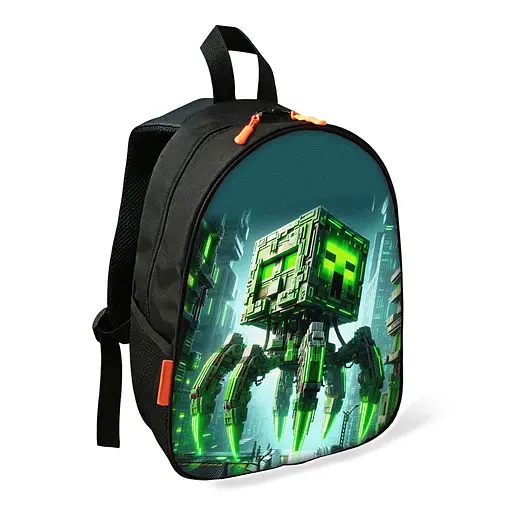 Рюкзак Minecraft Крипер детский школьный/городской 34х27х13 см для мальчика (02436)