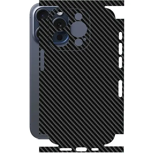 Защитная пленка StatusSKIN для Apple iPhone 15 Pro Корпус Винил Карбон черный