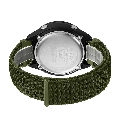 Годинник чоловічий наручний спортивний Skmei 2412 з нейлоновим ремінцем на липучці (Зелений) - фото 4