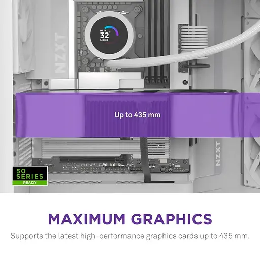 Корпус NZXT H9 Flow из закаленного стекла без блока питания, белый (CM-H92FW-01) - фото 3