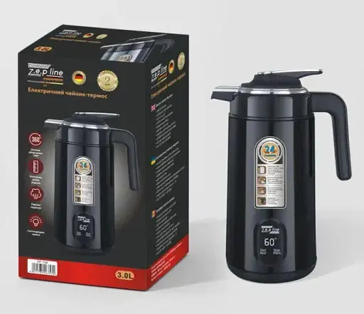 Электрочайник термос Zepline ZP-123-R 3л 2200 Вт - фото 3