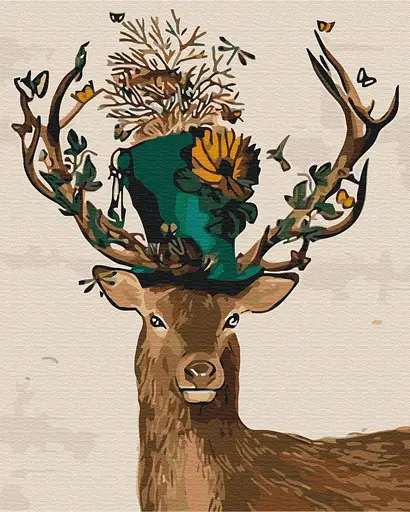 Набір для розпису по номерах Фантастичний олень, 40x50 см, BS52167